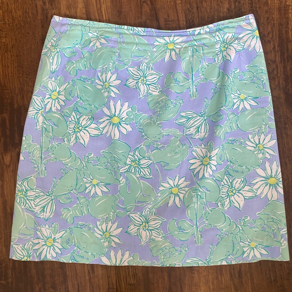 Lilly Pulitzer Crab And Flower Mini Skirt